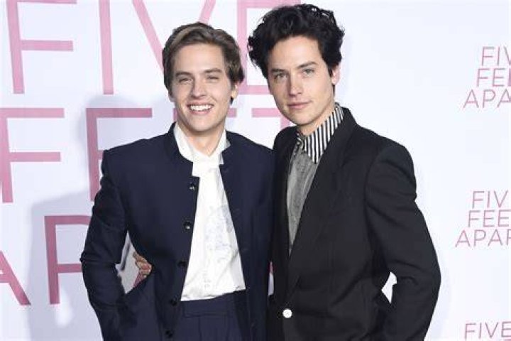 Cole Sprouse and his father Matthew Sprouse in the dessert