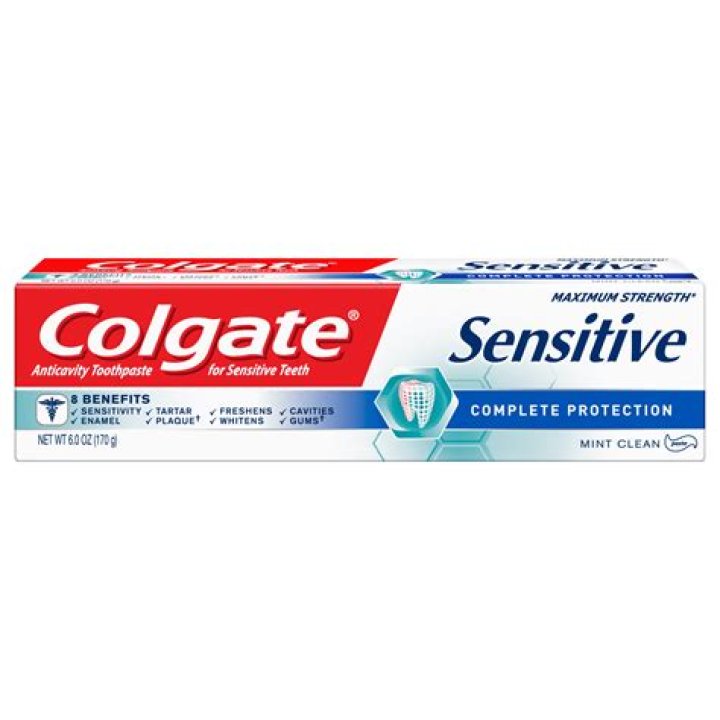 Colgate Sensitive Toothpaste, Complete Protection, Mint - 6 Ounce (Pack of 3)