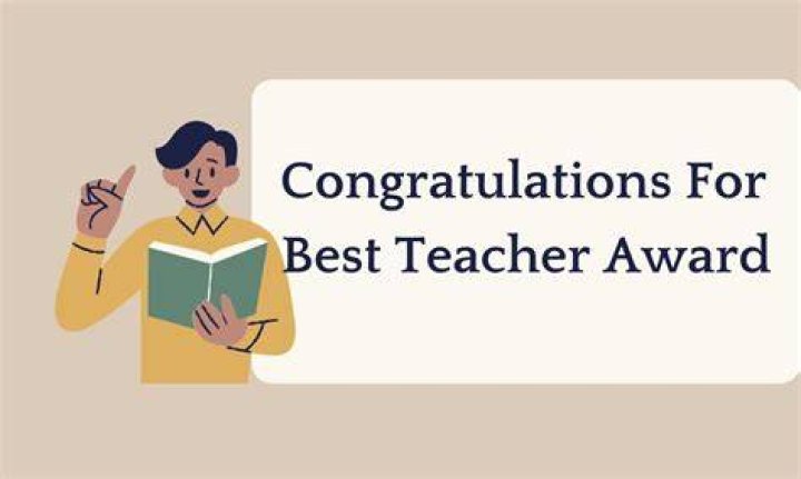 Congratulations for Best Teacher Award Wishes Motivation and Love