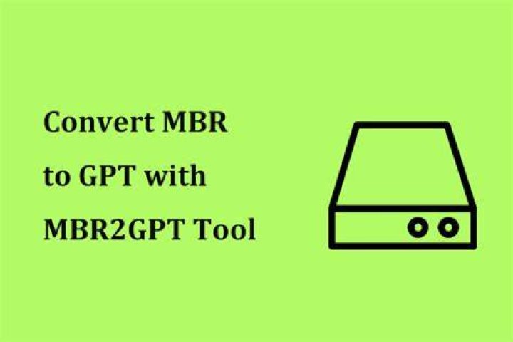 Convert MBR to GPT with the new MBR2GPT conversion tool