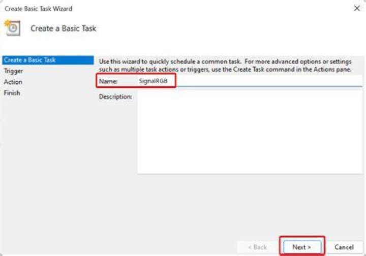 Create Basic Task option schedule shutdown windows 11