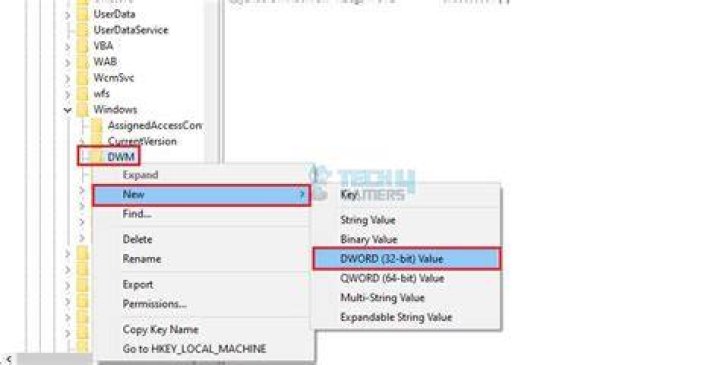 Create DWORD Value