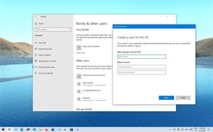 create local account