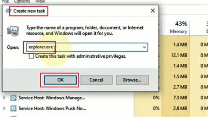 new task explorer create new task window windows 10 keeps resetting default browser