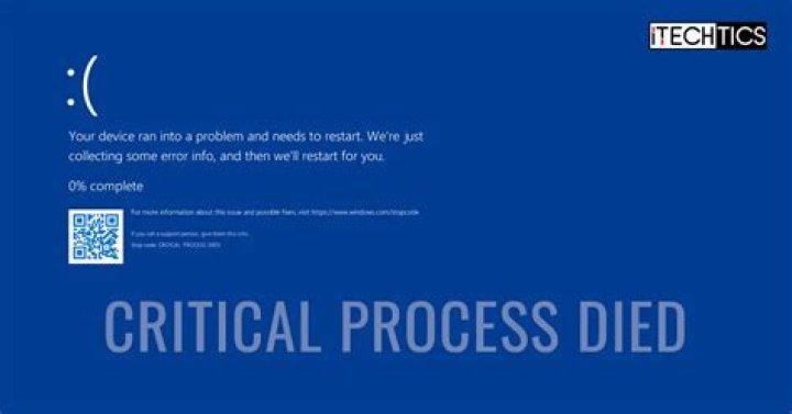 Critical process died overclock