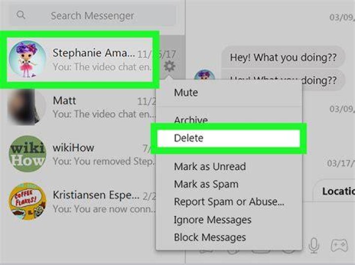 delete Facebook messages delete Facebook messages