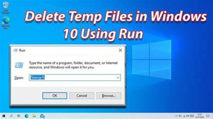 delete temporary files