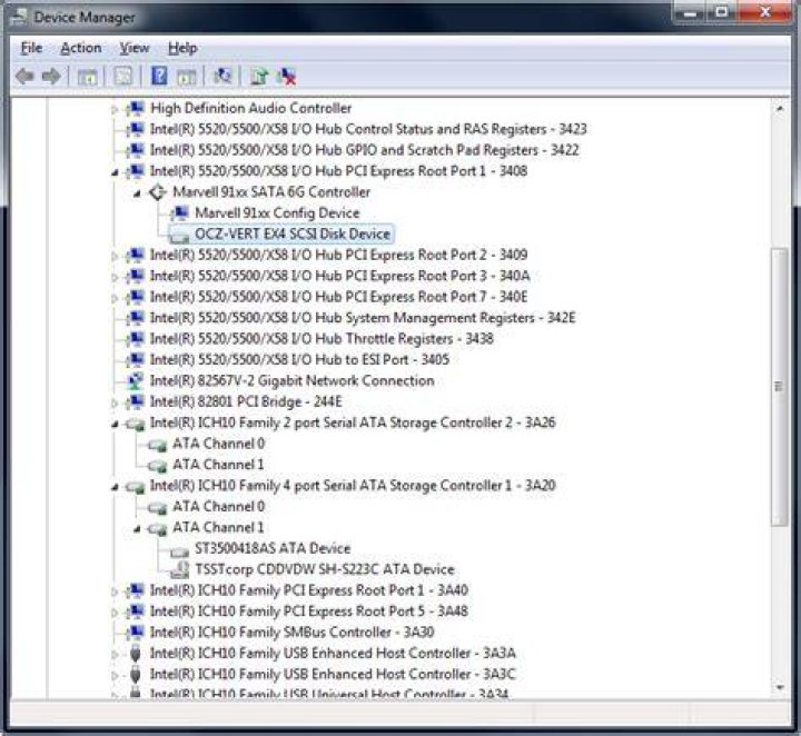 device manager AHCI