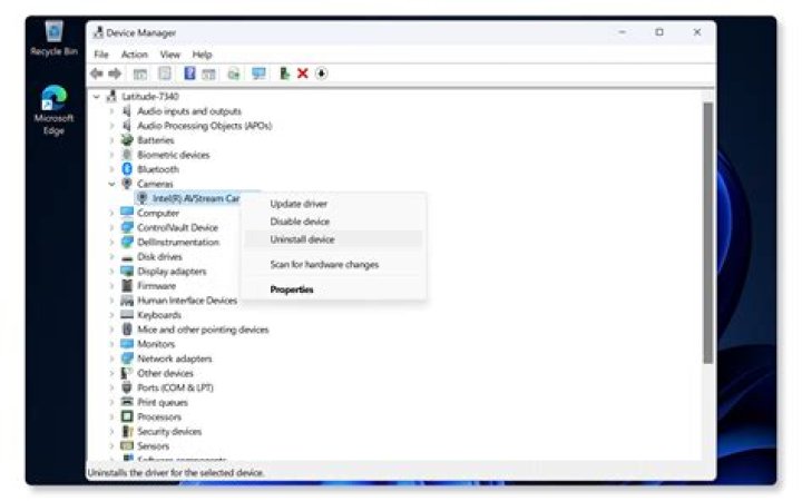 Device Manager to fix dell xps 17 webcam not working