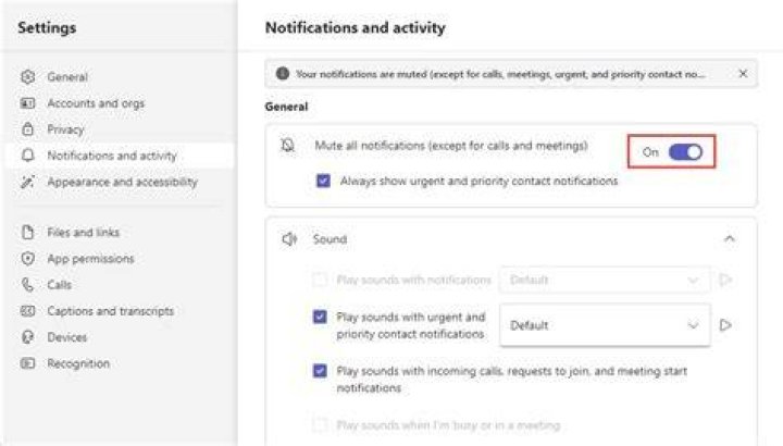 disable app sound notification