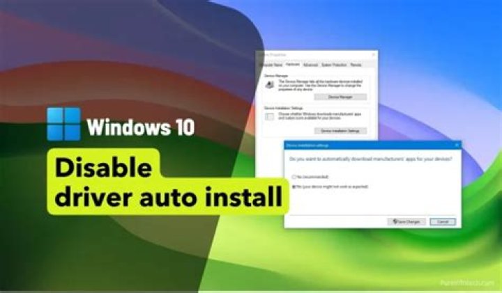 disable automatic driver installation