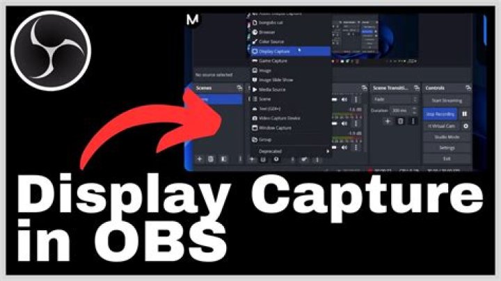 Display Capture options obs studio windows 11