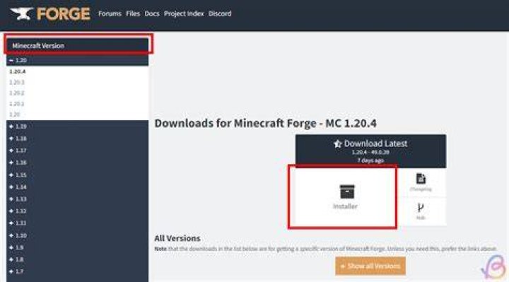 Download and install forge