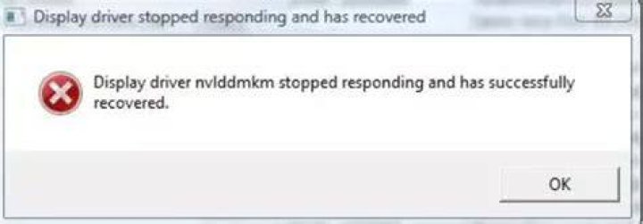 Driver stopped responding nvlddmkm