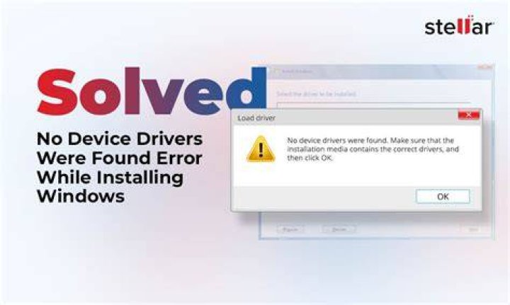Drivers not found error while installing Windows 11