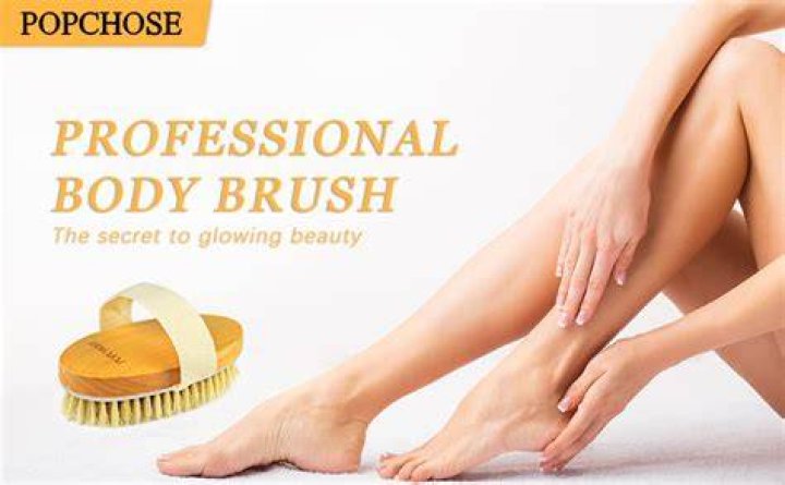Dry Brushing Body Brush, POPCHOSE