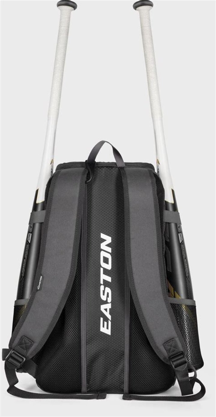 Easton Game Ready Backpack - White/Navy colorway on a white background.