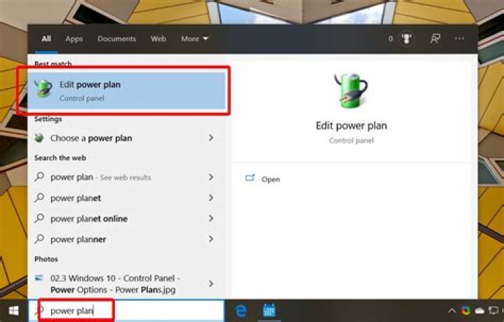 Edit power plan