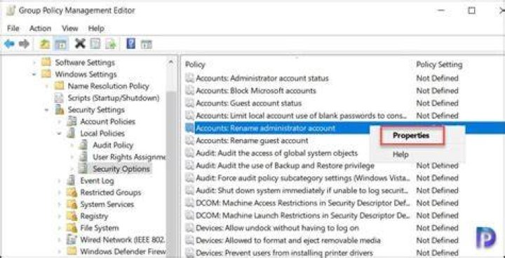 Enable administrator account Group Policy