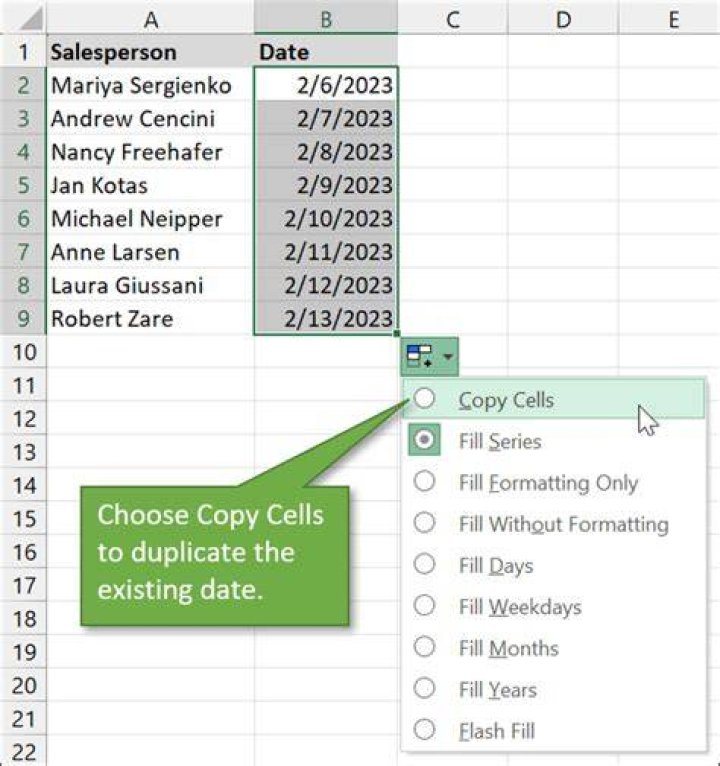 entering the dates on the opposite side entering the dates on the opposite side