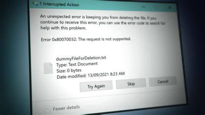 Error code 0x80070032 in Win 10 [Backup, Mail, Login]