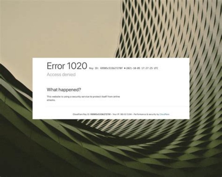 error code 1020 crunchyroll