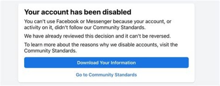 Facebook banned