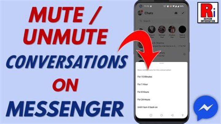 Facebook Messenger mute conversation Facebook Messenger mute conversation