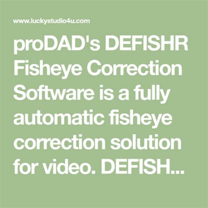 fisheye correction software