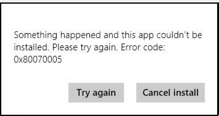 Fix 0x800700005 error message when trying to download and install apps (Windows 8.1)