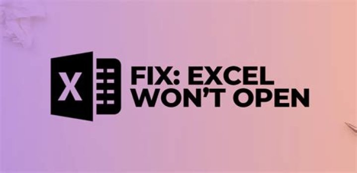 fix excel won't open files