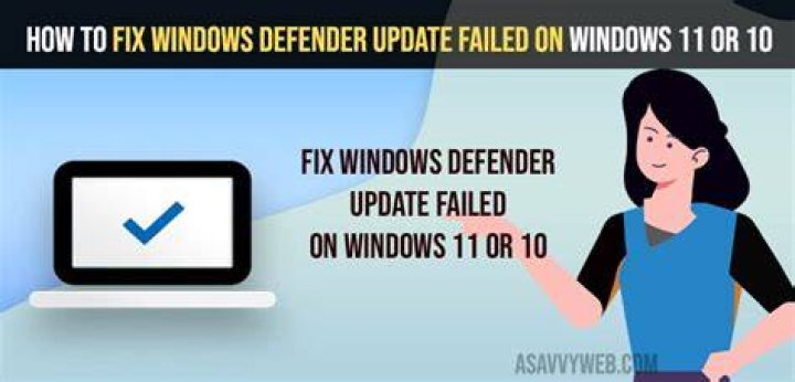 fix windows defender update failed