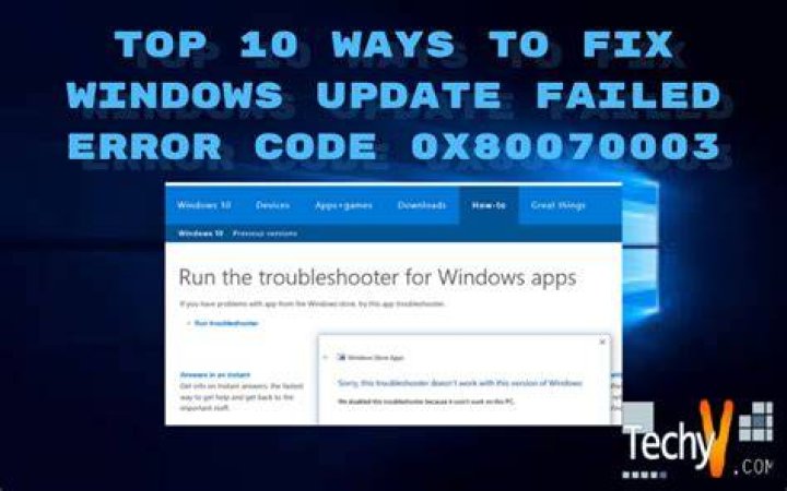 fix windows update failed