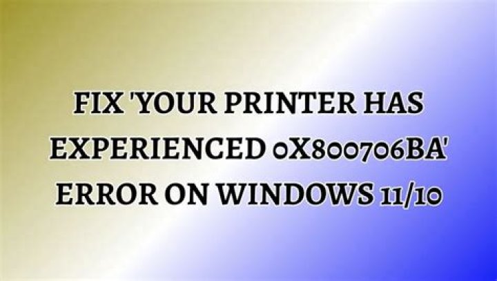 Fix your printer has experienced an unexpected configuration problem
