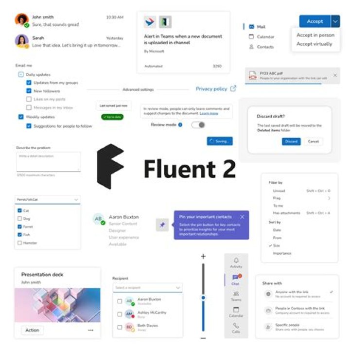 Fluent Design Microsoft account