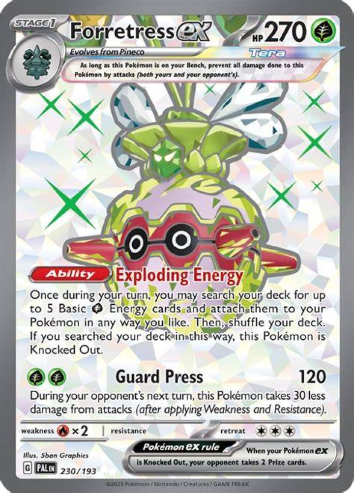 Forretress ex (Paldea Evolved 5)
