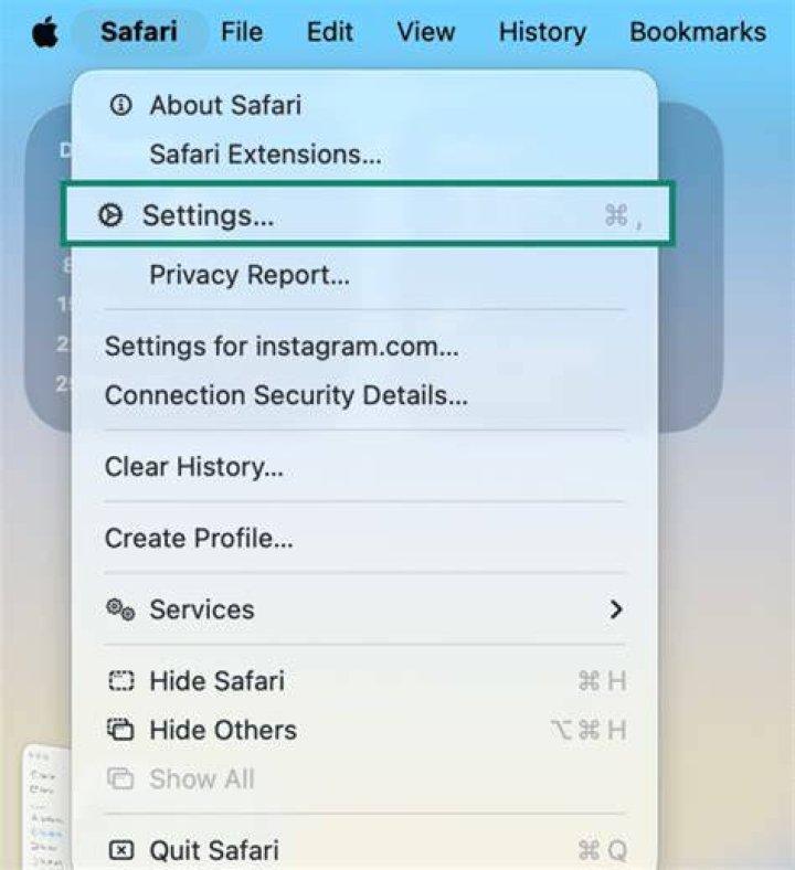 going privacy tab safari