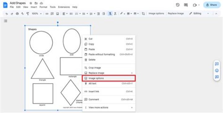 google docs shapes