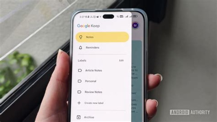 Google Keep controls Google Keep controls