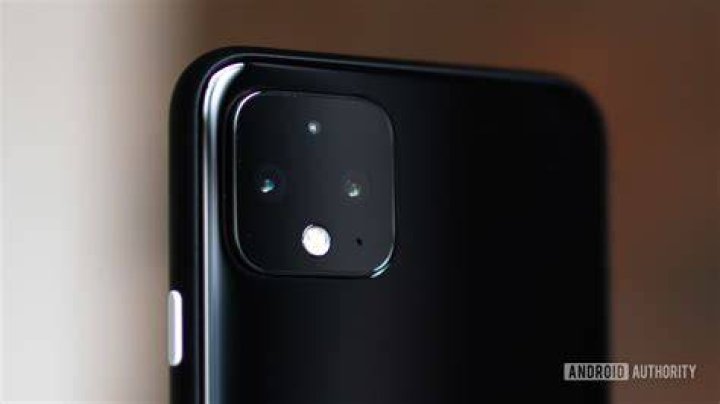 Google Pixel 4 camera closeup Google Pixel 4 camera closeup