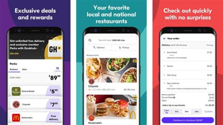 GrubHub screenshot 2021 GrubHub screenshot 2021