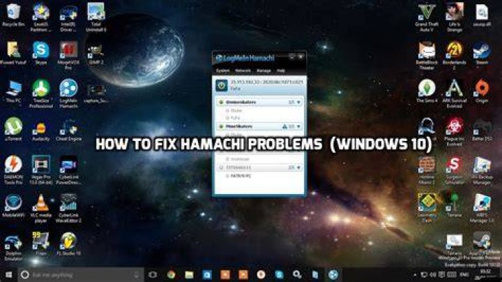 Hamachi tunnel problem Windows 10