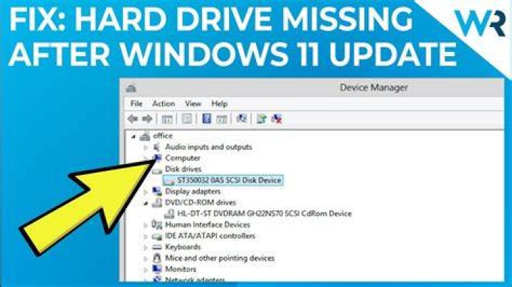 Hard drive missing after Windows 11 update? Try these fixes
