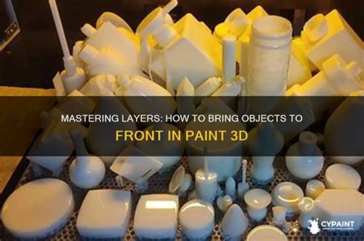 Here's how you can bring objects to front and back inside Paint 3D