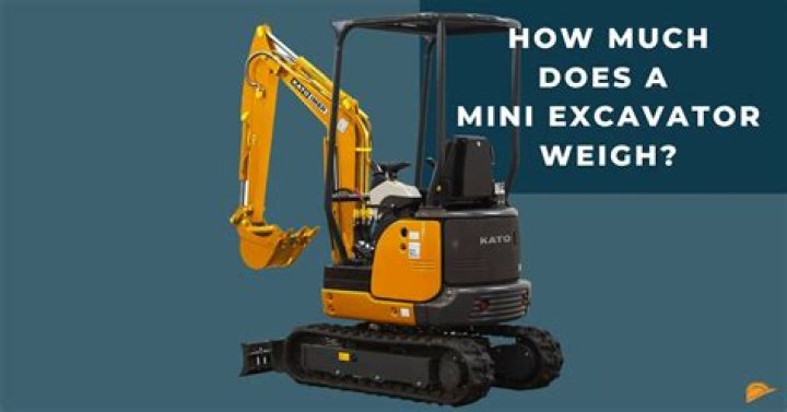 How Much Does A Mini Excavator Weigh