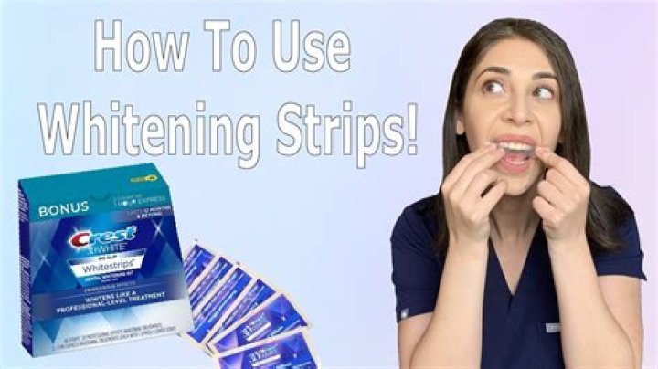 How To Apply Crest White Strips