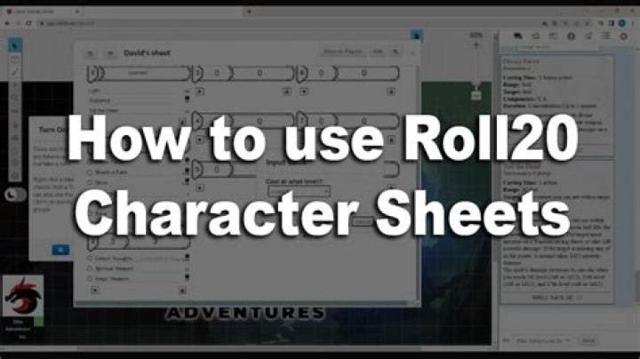How To Create Characters In Roll20