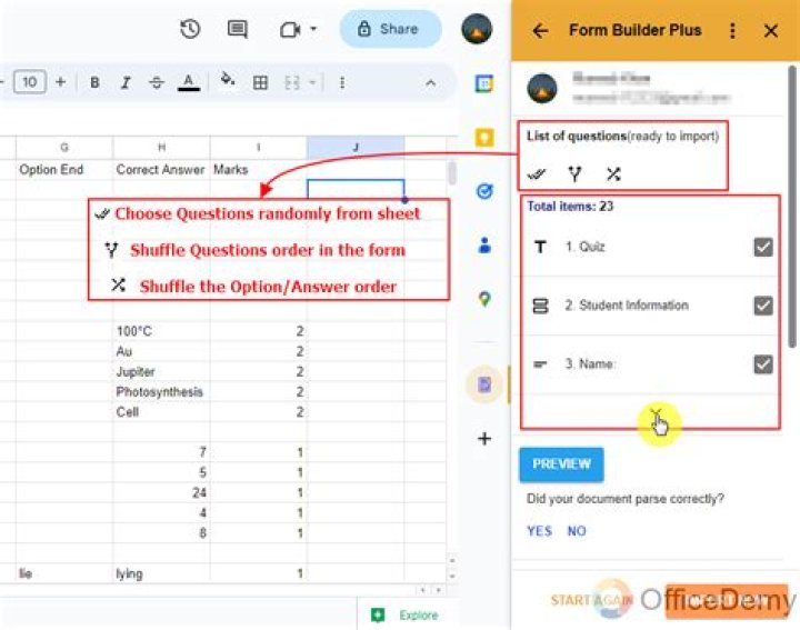 How To Create Google Form From Google Sheet