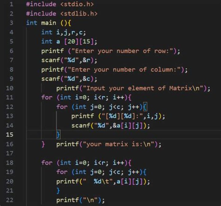 How To Create Matrix In C#