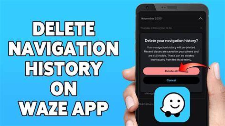 How to delete navigation history on Waze